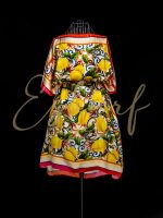 Set Poncho Si Geanta De Plaja Citrus Grove