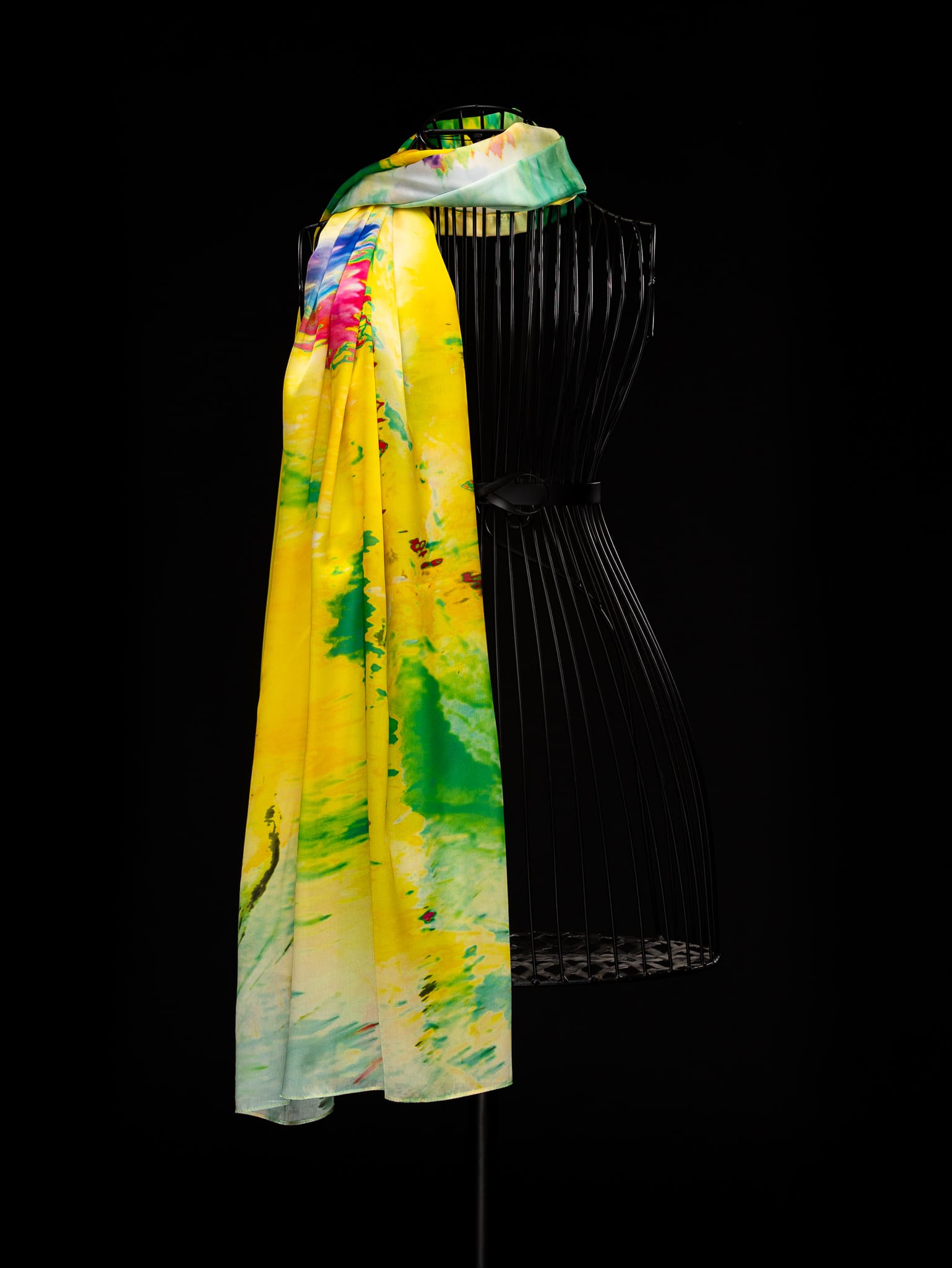 ZUZ_2477 Esarfa Waves Ink - imagine 1