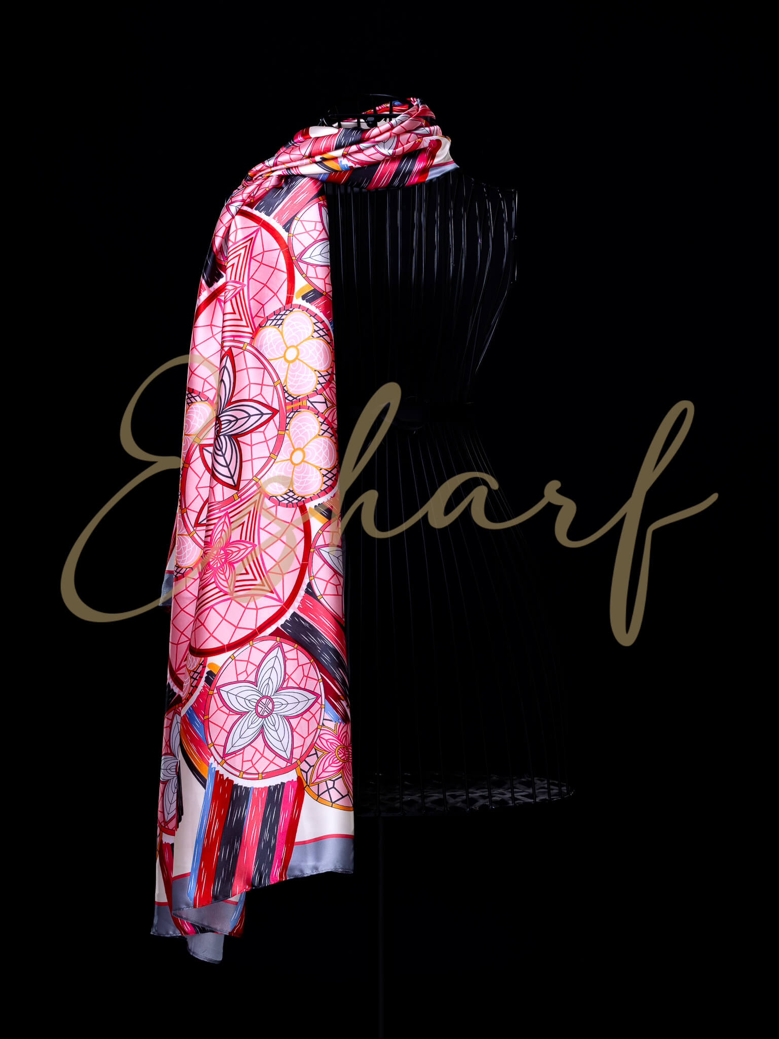 IMG_5286 Esarfa Mandala Pink - imagine 1