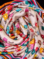 Esarfa Flower Flakes Cream - imagine 2