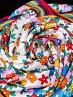 Esarfa Flower Flakes White - imagine 2