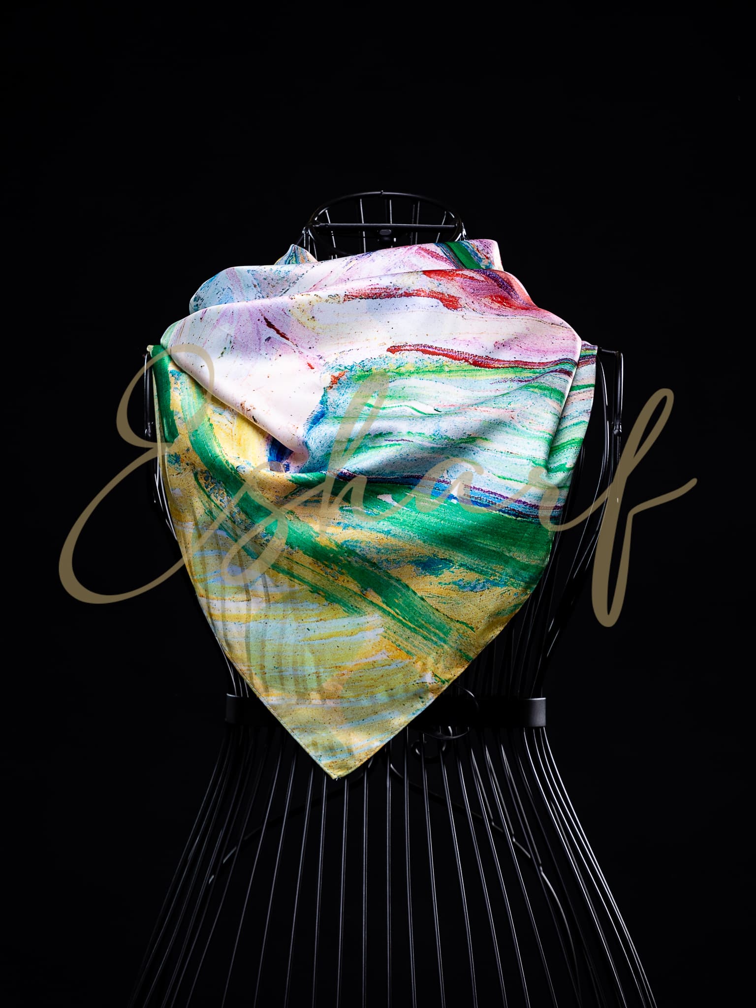 IMG_2514 Esarfa Patrata Doua Fete Silken - imagine 1